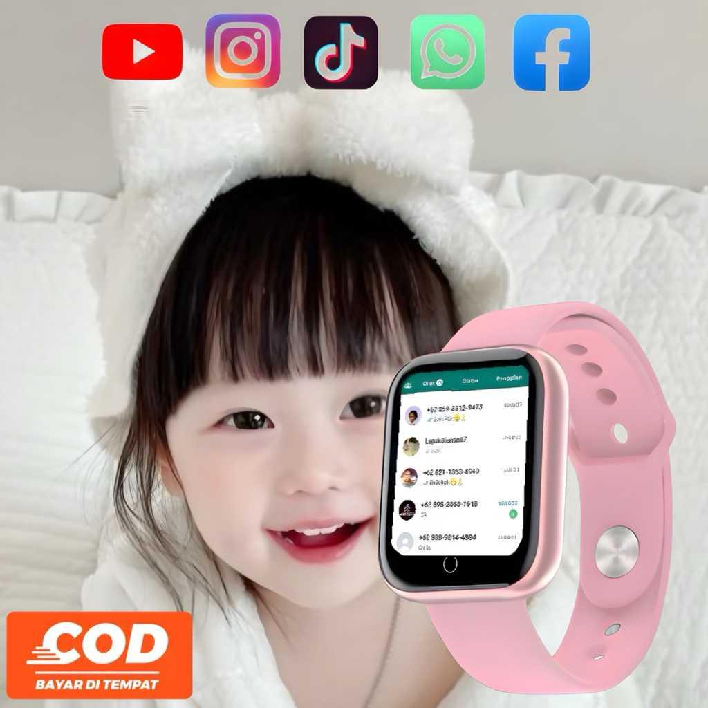 Jam Tangan Pintar Android Hp Anti Air Smartwatch Anak Anak Dan Dewasa Pria Wanita