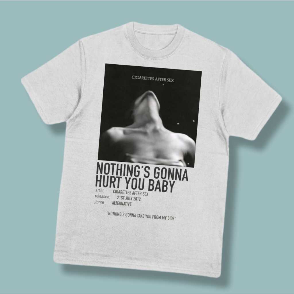 Kaos Band Cigarettes After Sex Putih - T-Shirt Distro Musik Indie CAS Poster Minimalis Premium 24s U