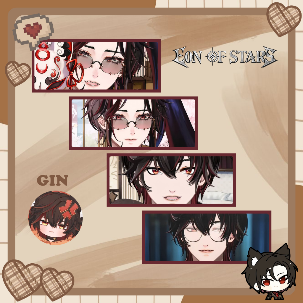 Sticker Slap VTuber Gin EOS, Stiker VTuber Gin EOS