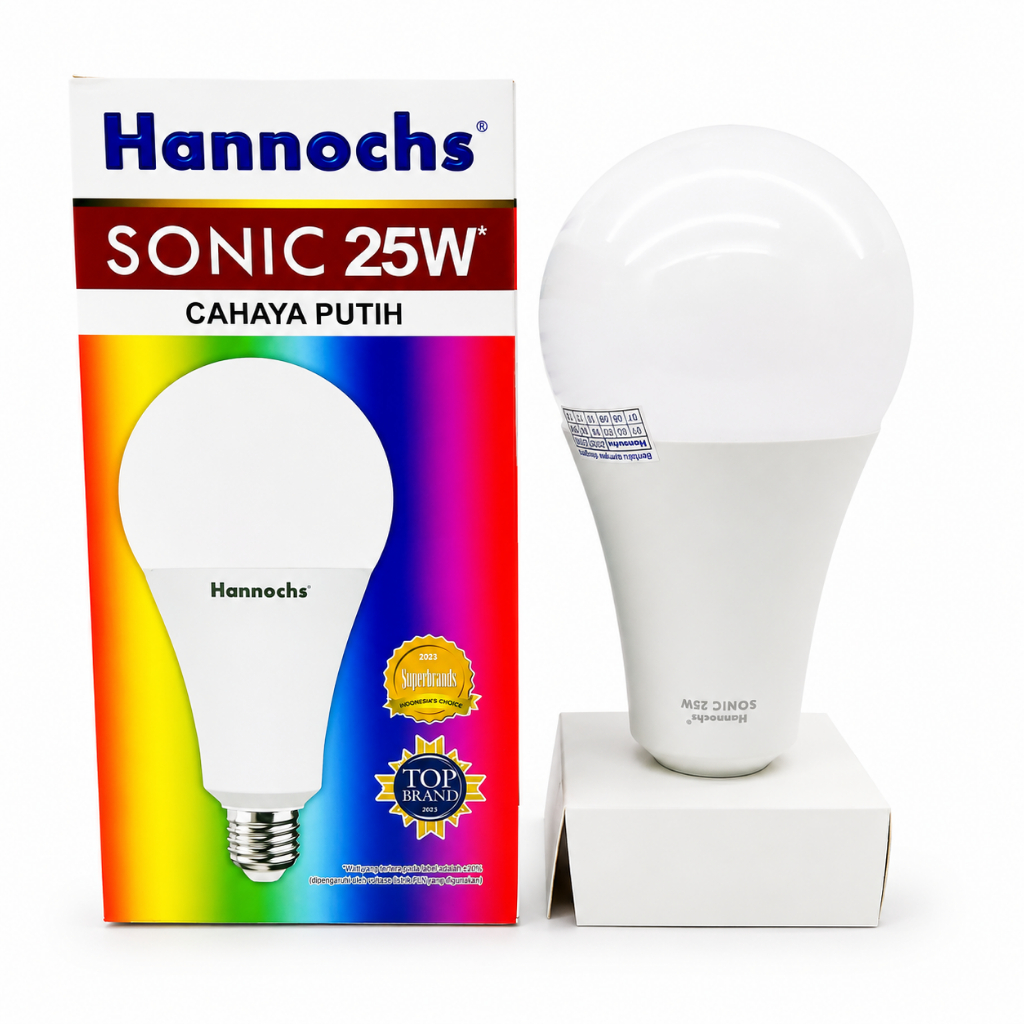 Bola Lampu Led 25 Watt Putih Hannochs Sonic