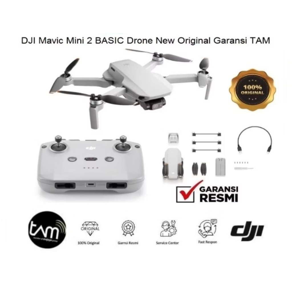 DJI Mavic Mini 2 Basic Drone 12MP New Original - Drone Dji Mini 2 Garansi Resmi TAM