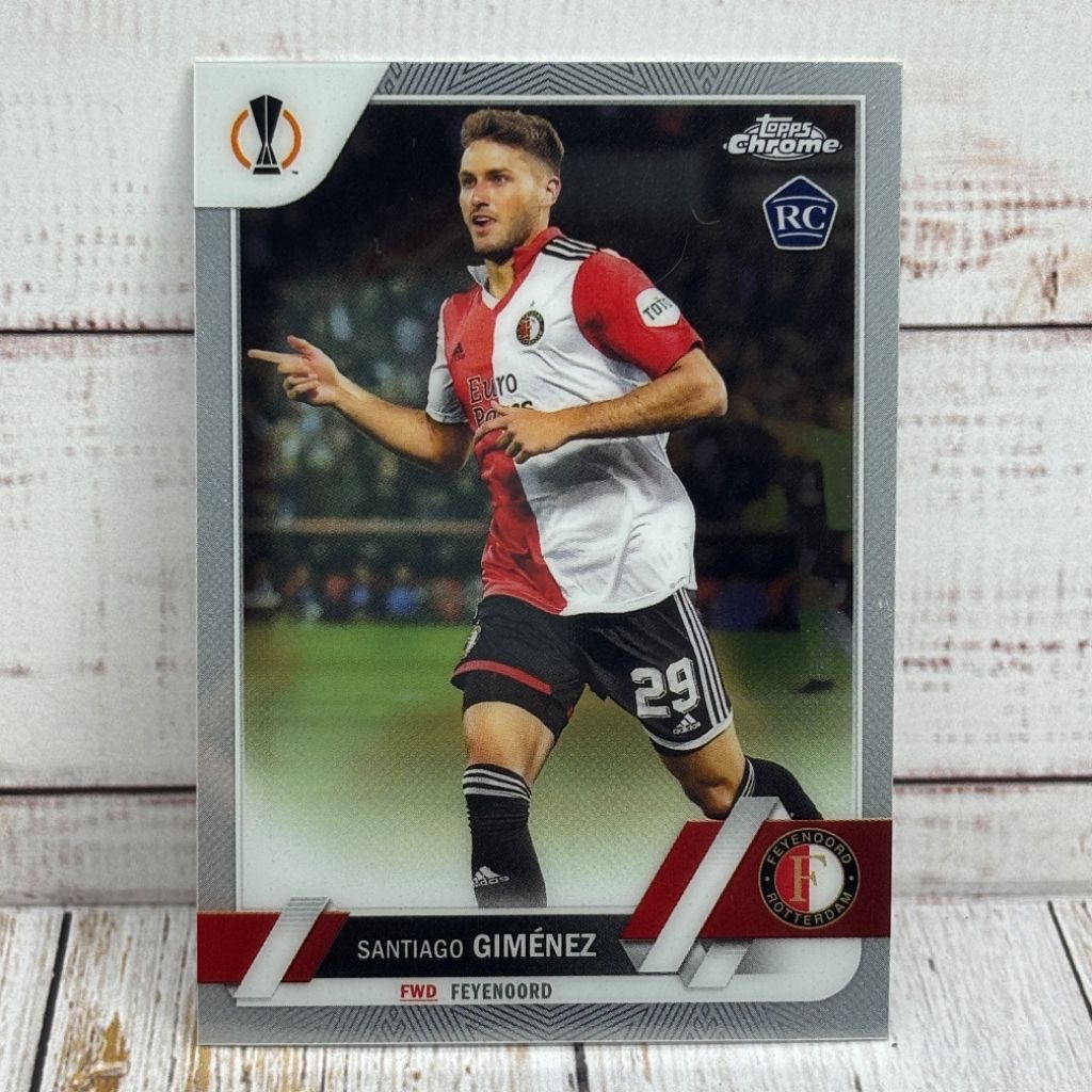 Kartu Bola Gimenez Rookie Card Feyenoord Topps Chrome Original