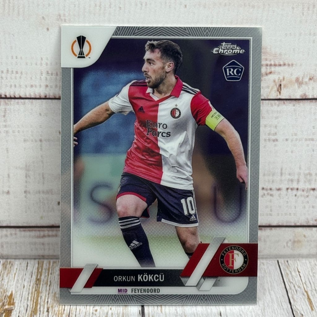Kartu Bola Kokcu Rookie Card Feyenoord Topps Chrome Original