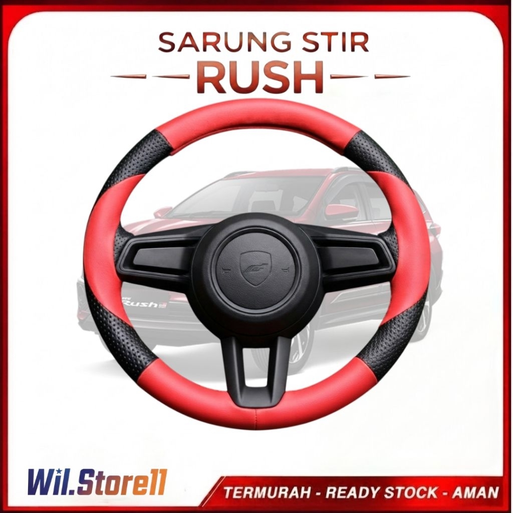 Sarung Stir Mobil Toyota Rush , Cover Stir Mobil Rush