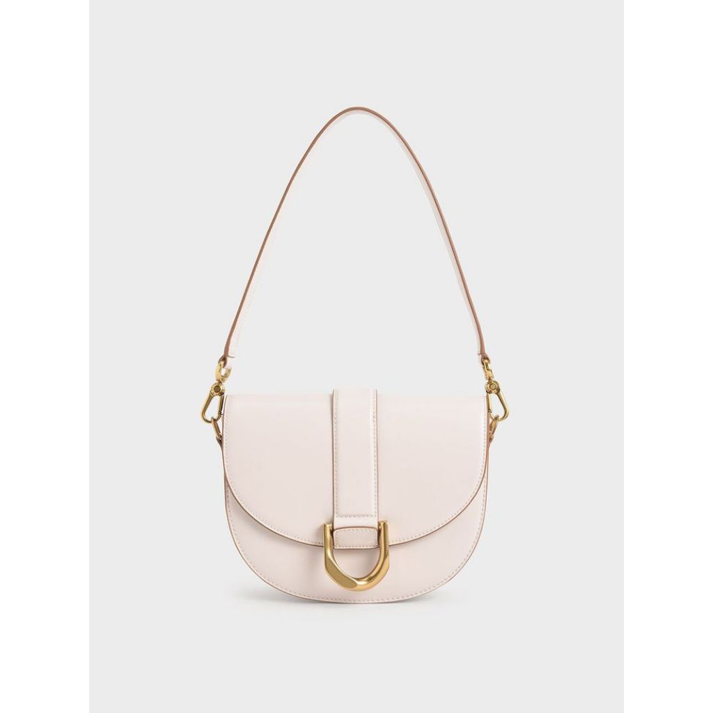 tas charles and keith kulit asli pink