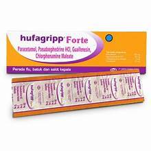 Hufagrip Forte Strip 10 Tablet Obat Batuk Pilek Flu Demam Anak Dewasa