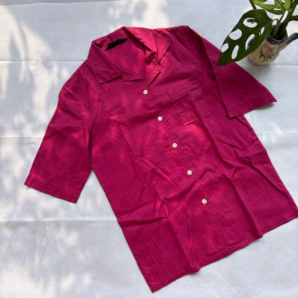 kemeja fuchsia