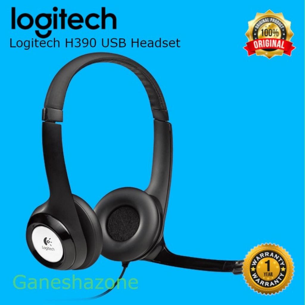 Logitech Headphone USB H390 / Headphone Logitech USB Stereo H390