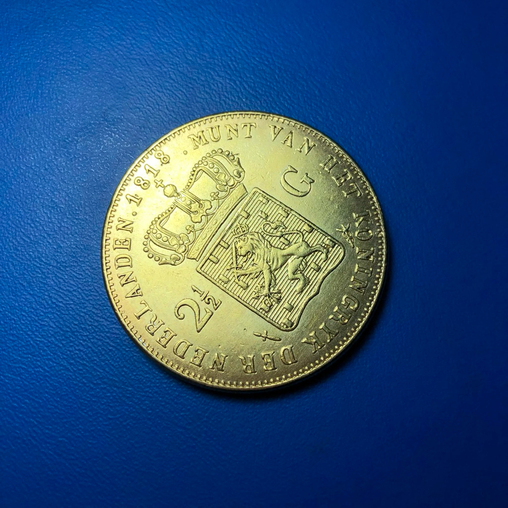 Koin Willem 2,5 G 1818 Gold