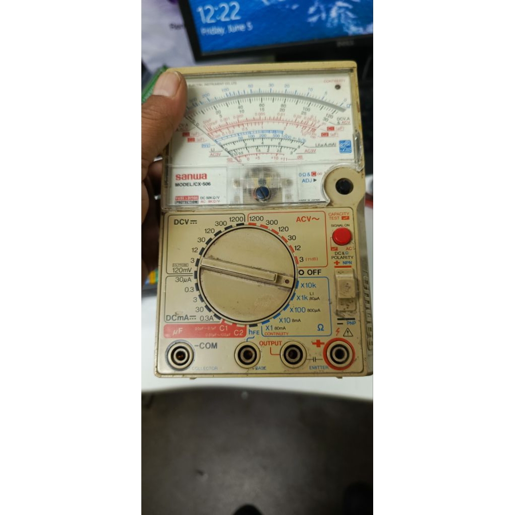 sanwa multitester second minus