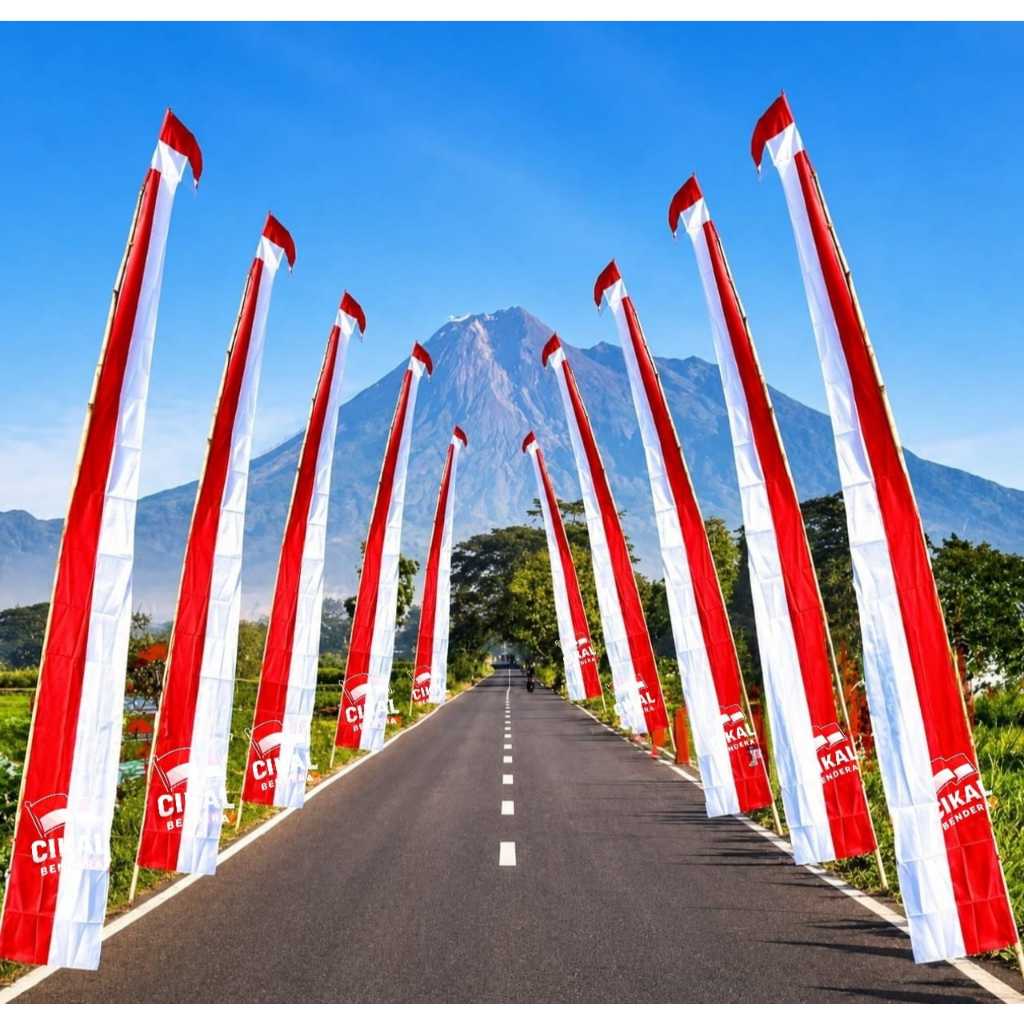 BENDERA UMBUL LAYUR MERAH PUTIH BENDERA LAYUR