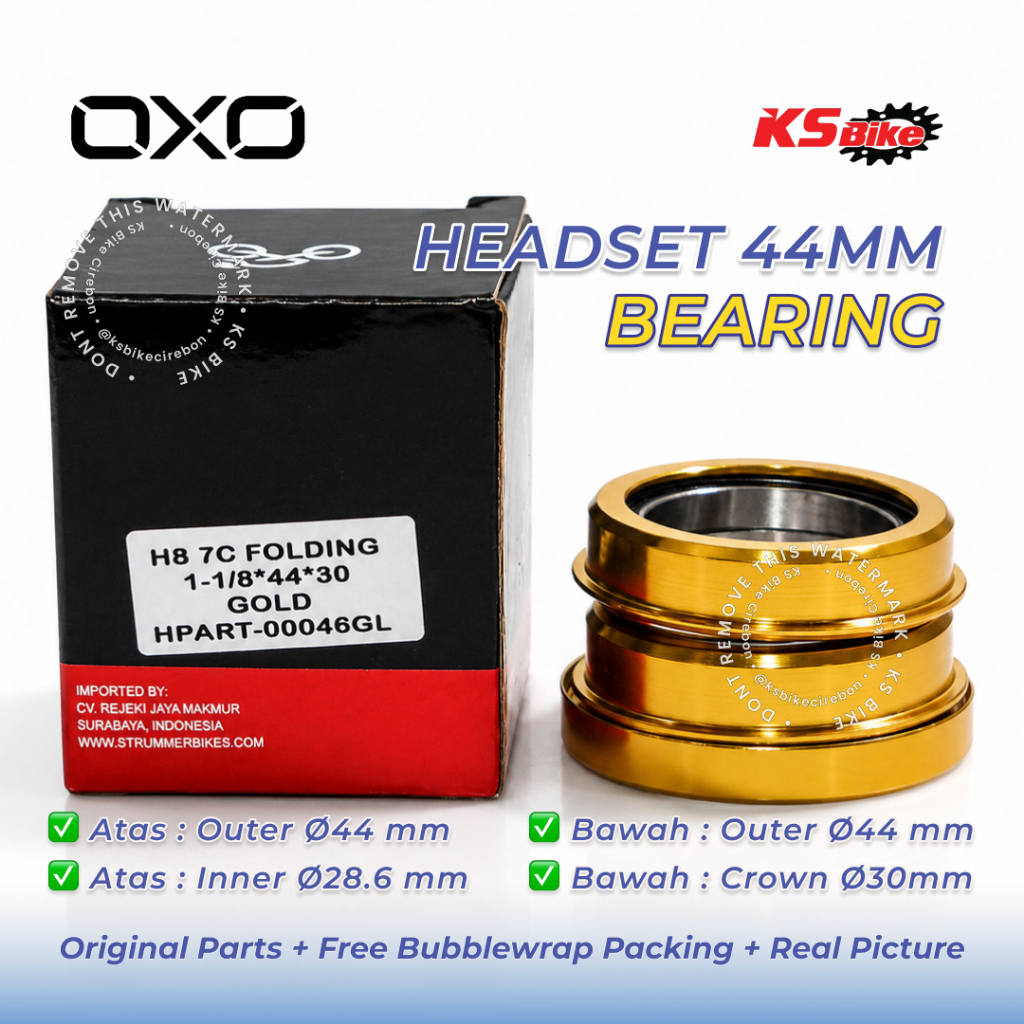Headset Bearing Setang Sepeda HS-7C Laher Komstir Oversize 44x30mm ZS44 Semi Integrated Sealed Beari