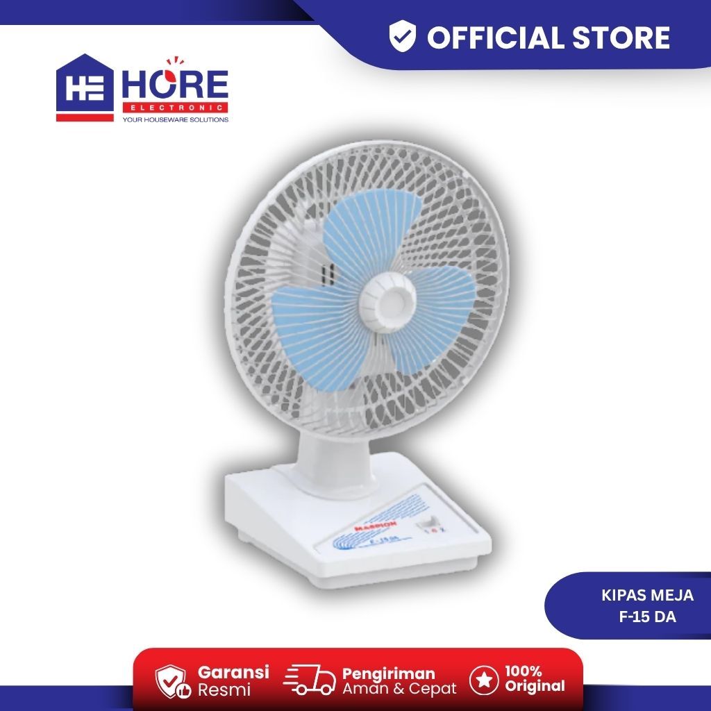 Maspion Desk Fan 6 Inch F-15DA Kipas Angin Meja Mini Hemat Listrik Low Watt