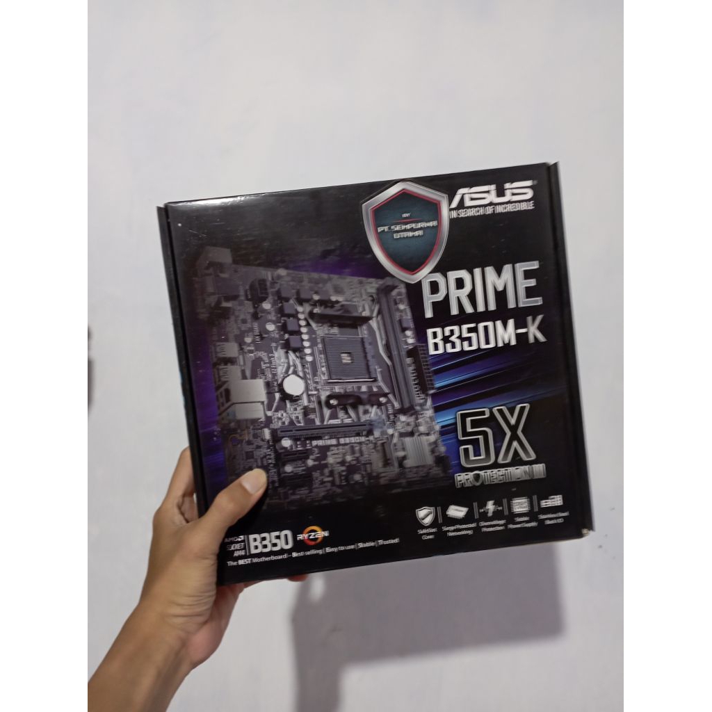 Motherboard Asus Prime B350M-K AMD AM4 Socket Fullset