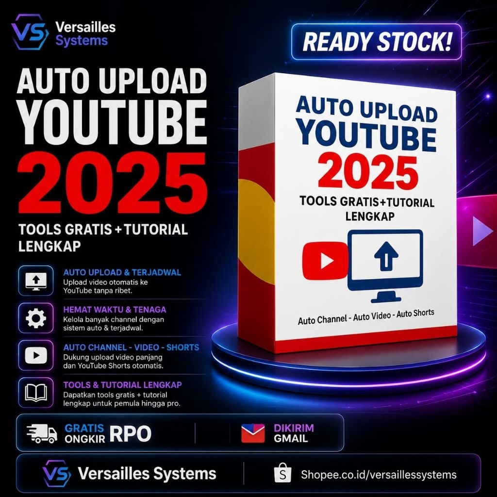 Tools Auto Upload YouTube 2025 + Tutorial Lengkap | Auto Channel, Auto Shorts, Auto Upload