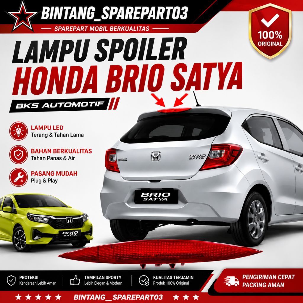 LAMPU SPOILER HONDA BRIO SATYA ORIGINAL