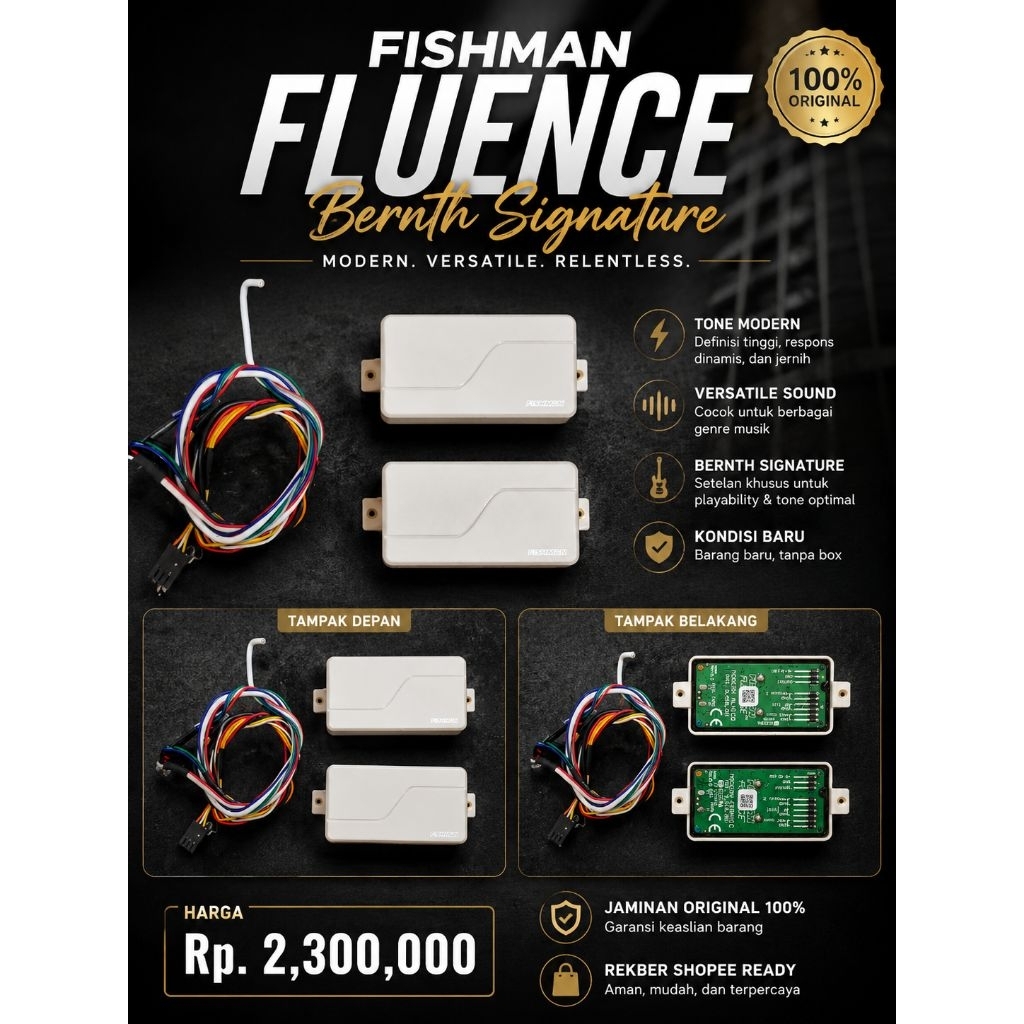 FISHMAN FLUENCE MODERN ACTIVE SET WHITE