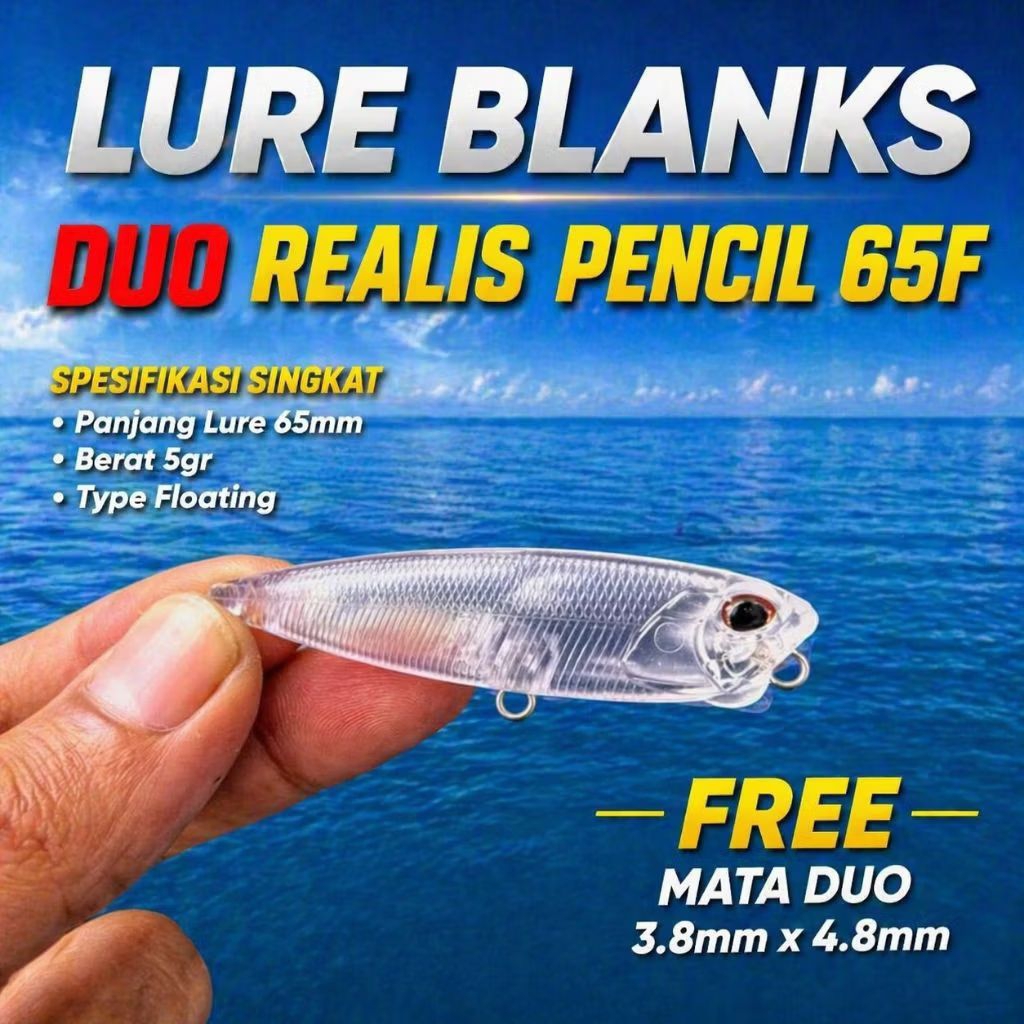 LURE BLANK WTD PENSIL DUO REALIS PENCIL 65F [LB06]
