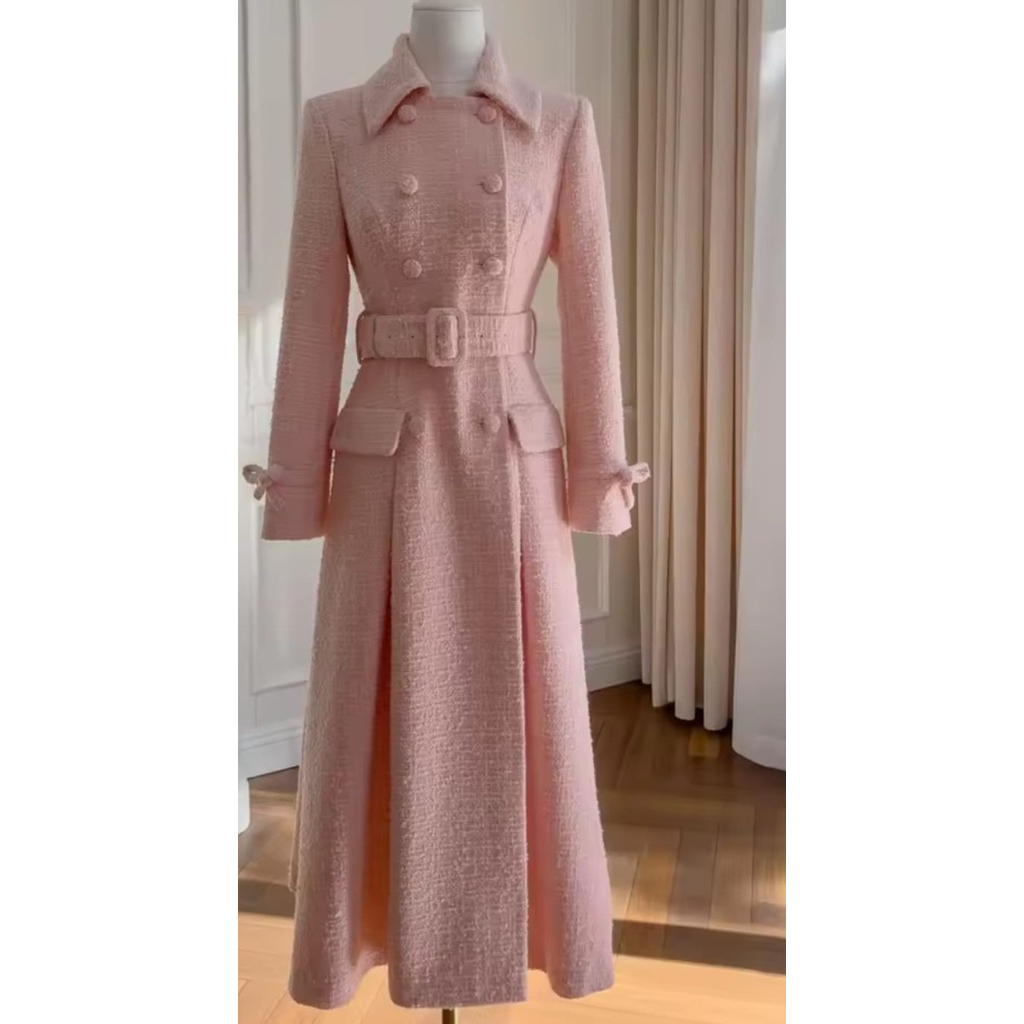 pink tweed taglabel coat