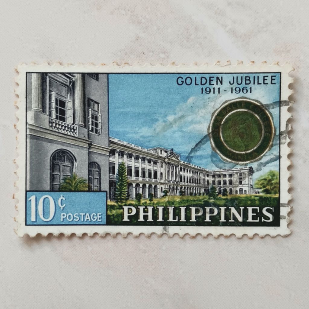 (AA) Perangko Filipina 1961 De La Salle College, 50th Anniversary (1961) 10 centavo Used