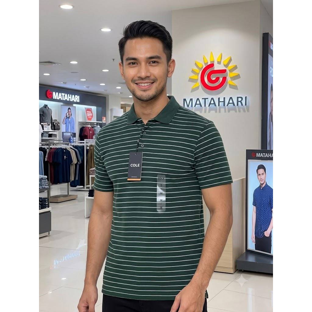 Baju polo cole by matahari size s Ld 104