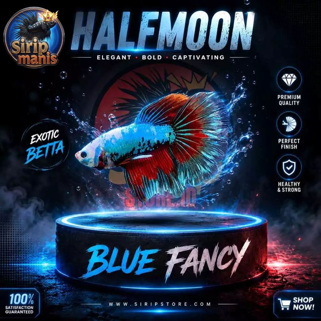 Halfmoon Blue Fancy - Premium quality