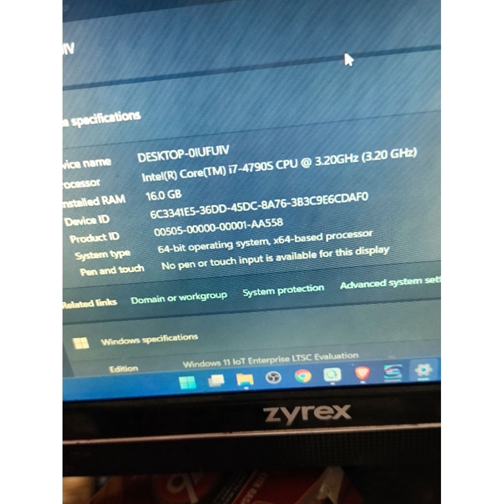 paketan i7 4790s mobo h81 ecs ram16gb hynx