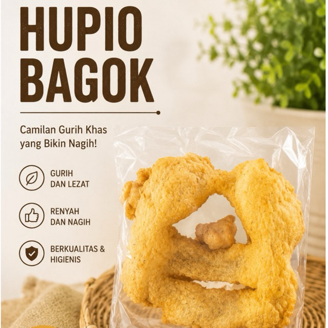 Kerupuk Perut Ikan / Hupio Bagok Per Bungkus