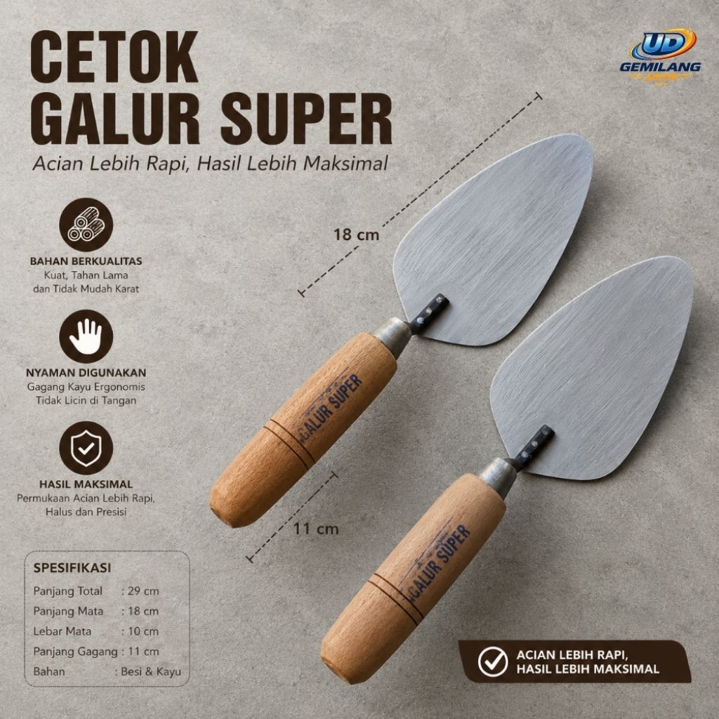cetok galur super 18cm