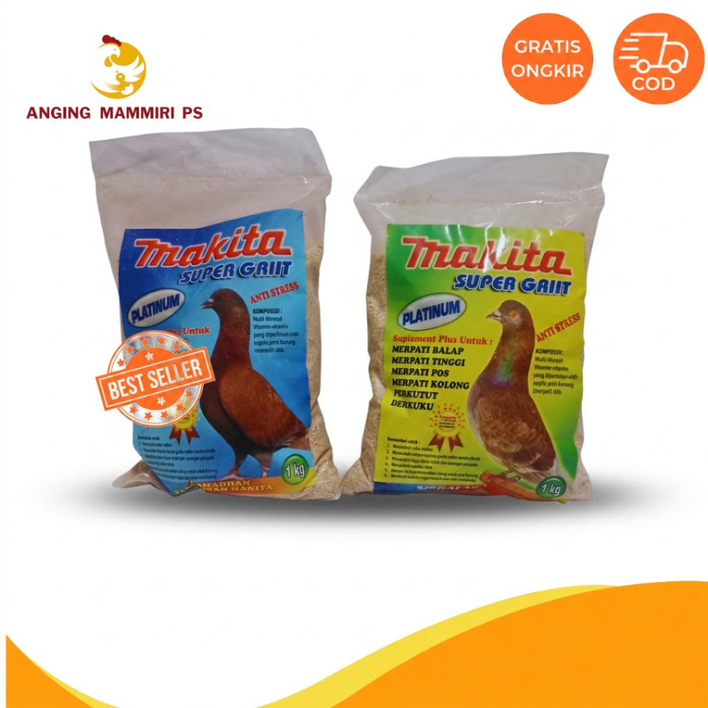 MAKITA SUPER GRIIT 1 KG (Makanan Burung)