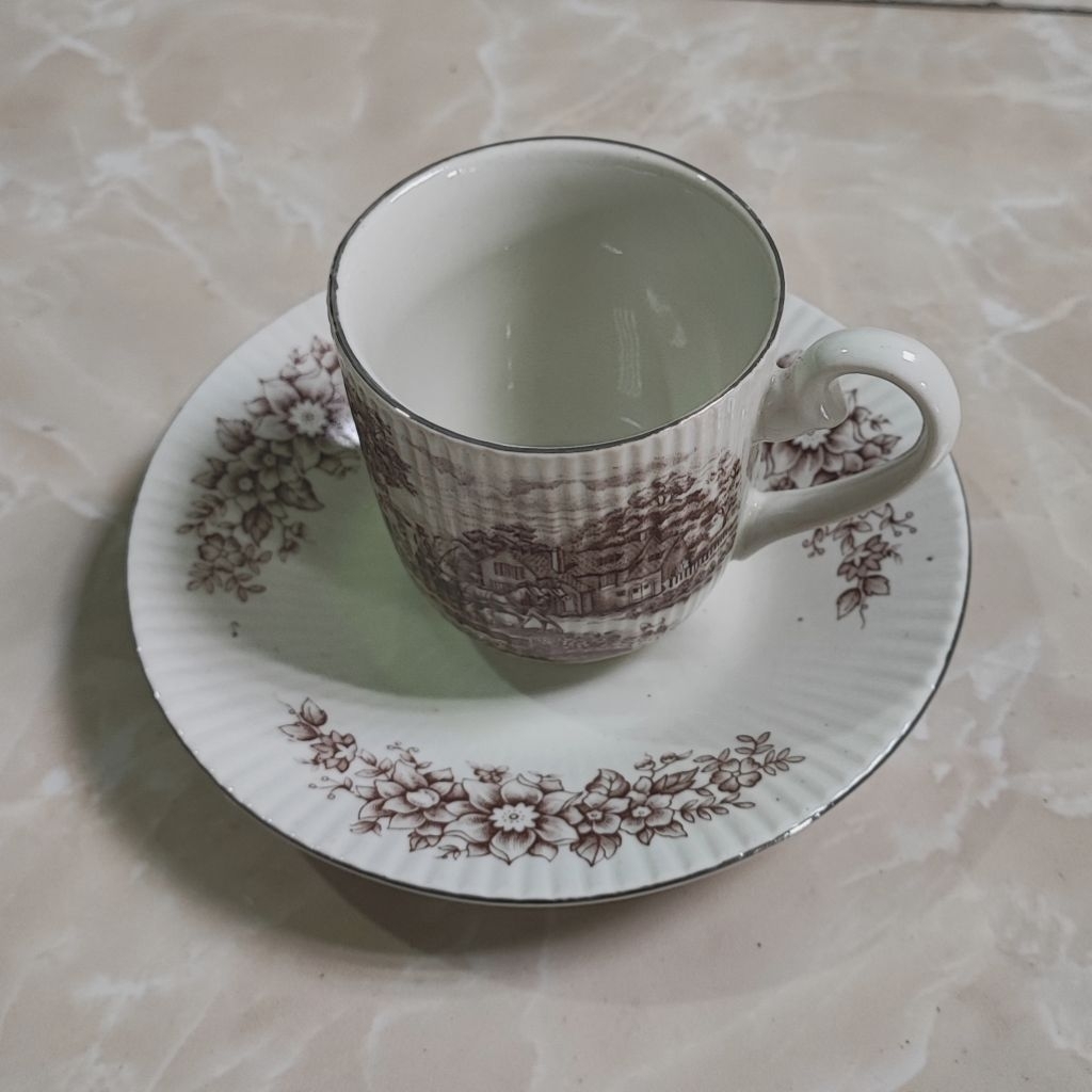 Tea Set Keramik Jadul Oven Microwave Freezer Safe