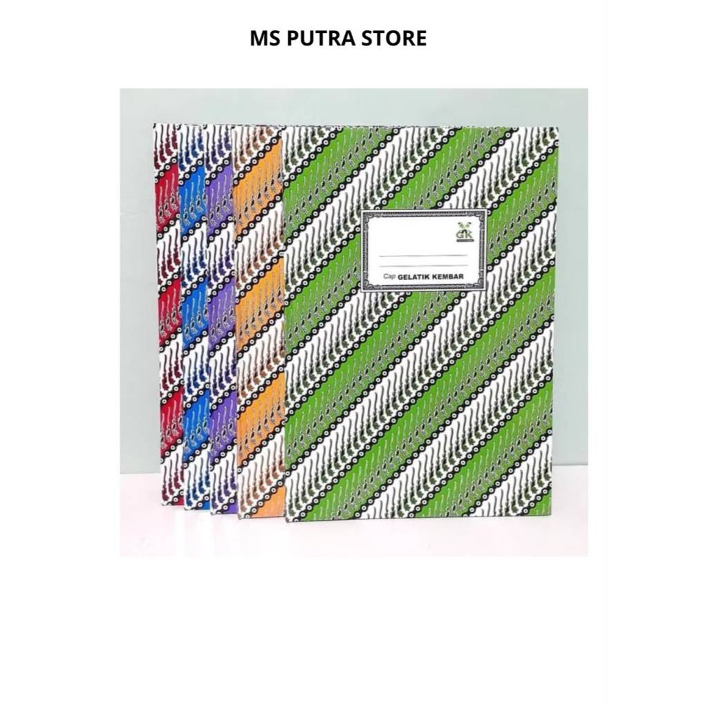 Buku Gelatik Kembar ( 1 pcs ) Motiv Batik ukuran  Folio/Buku Gelatik Hardcover