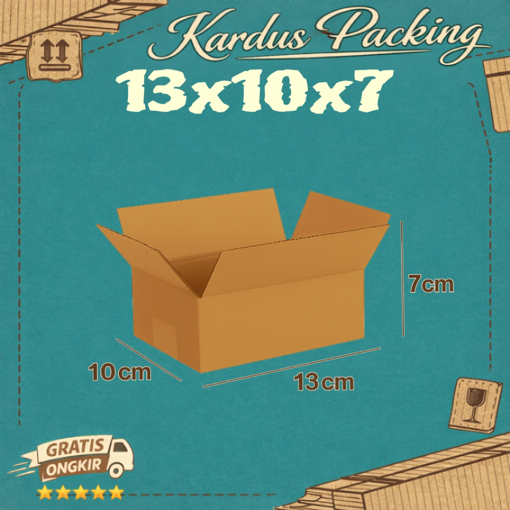 Kardus Polos UK 13x10x7 Karton Box Polos Kardus Packing Dus Kecil Dus Besar Karton Box Packing