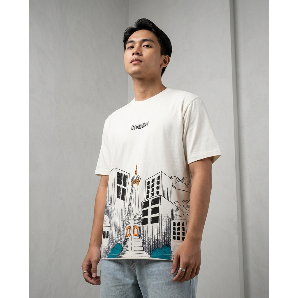 Dagadu Kaos Pria Lengan Pendek Scape Cotton Combed 24s