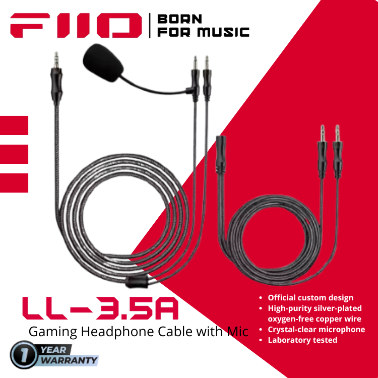 FiiO LL-3.5A Gaming Headphone Cable with mic