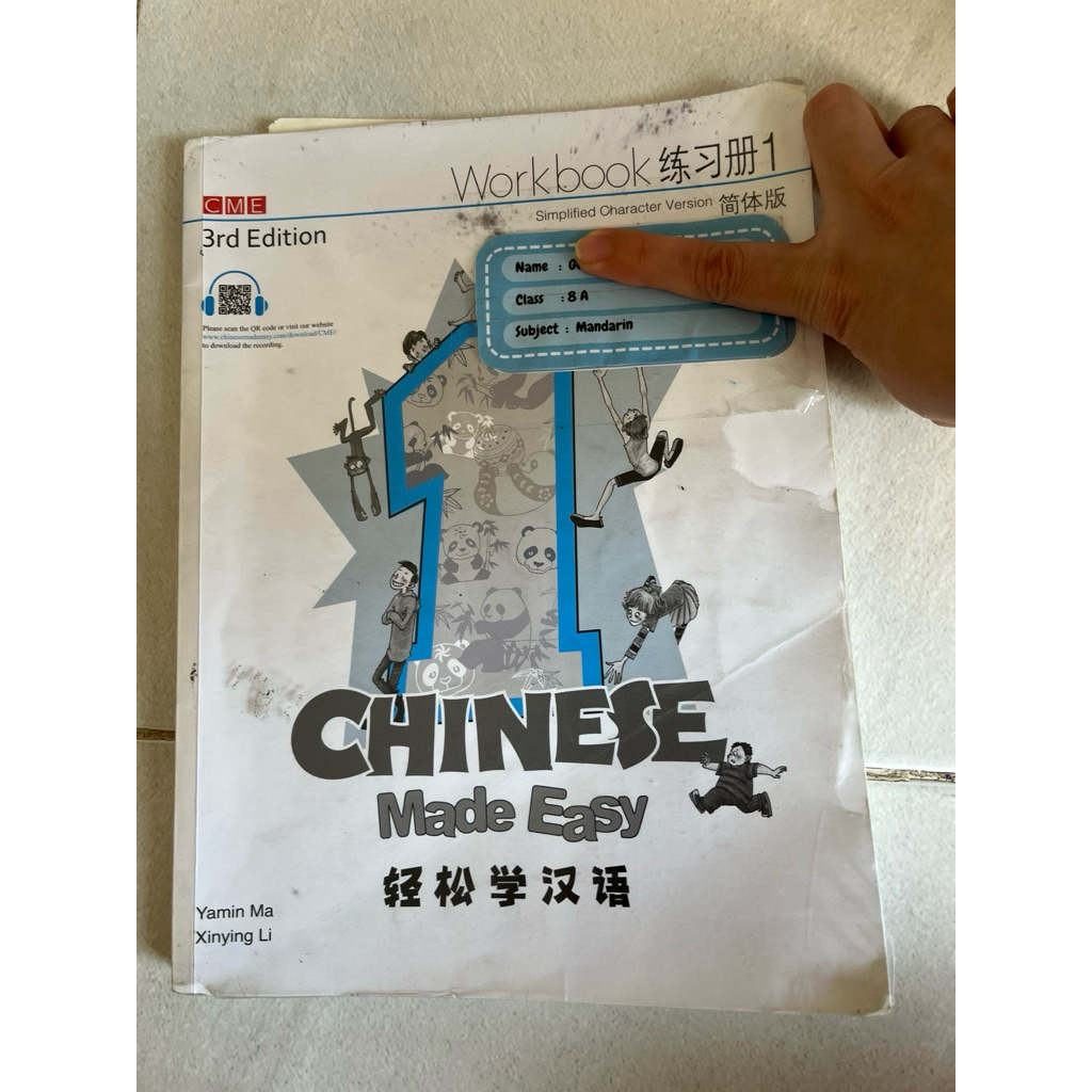 Chinese made easy 1 workbook 3rd edition
