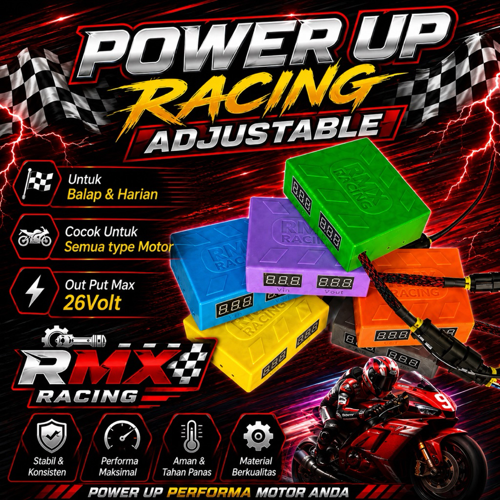 POWER UP RACING UDJUSTABLE Power Up Udjustable Balap/Kompetisi/Harian PowerUP ECU/CDI