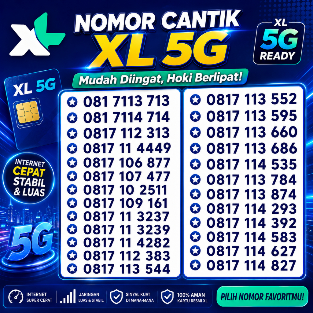 Nomor Cantik Xl 10 Digit Nocan Nomor Cantik 10 Angka XL Axiata