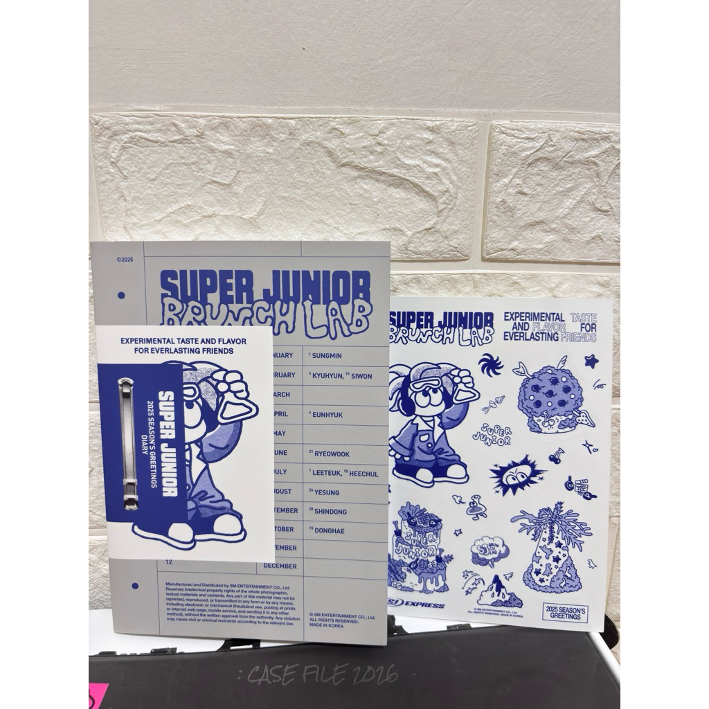 Diary Super Junior SG 2025 + Stiker