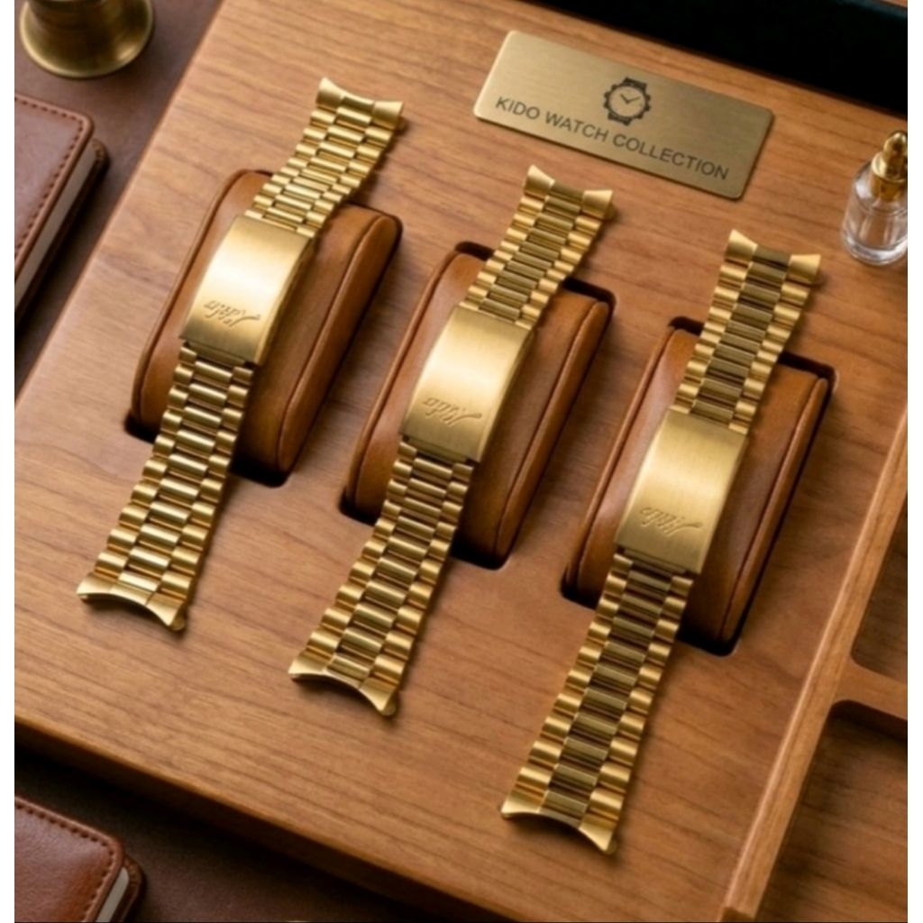 rantai jam tangan Mido commandra president  19mm premium rantai jam bracelet r