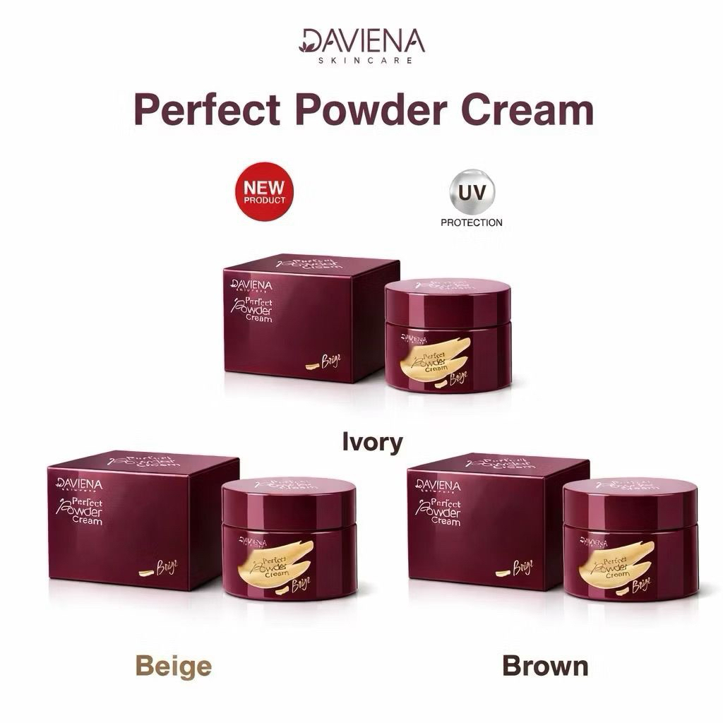 [KIRIM HARI INI] BEDAK BASAH DAVIENA SKINCARE - Perfect Powder Cream 10ml ( 1PCS )