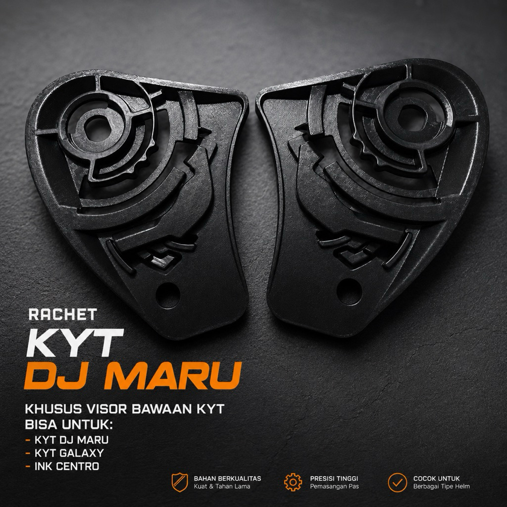 TERBARU Rachet Kyt Dj maru pnp Kaca original - kupingan kaca helm kyt