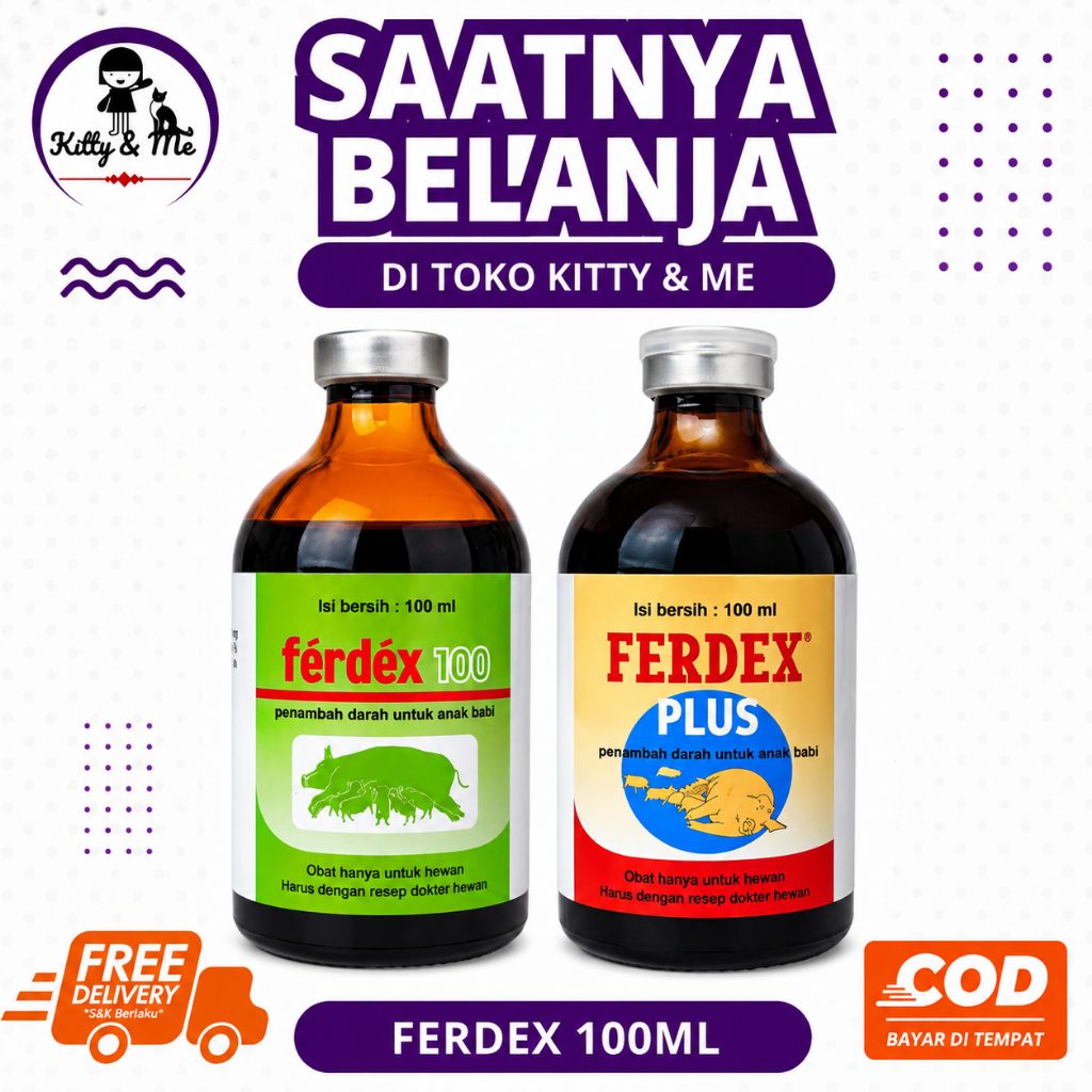 FERDEX 100 ML - Penambah Darah Pada Babi