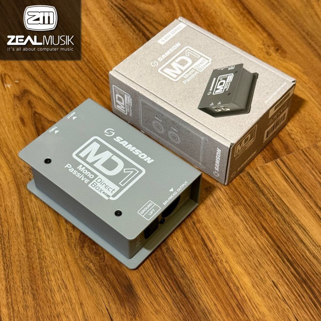 SAMSON MD1 DI BOX - Mono Passive Direct Box DIBOX Pasif - Zeal Musik Jogja