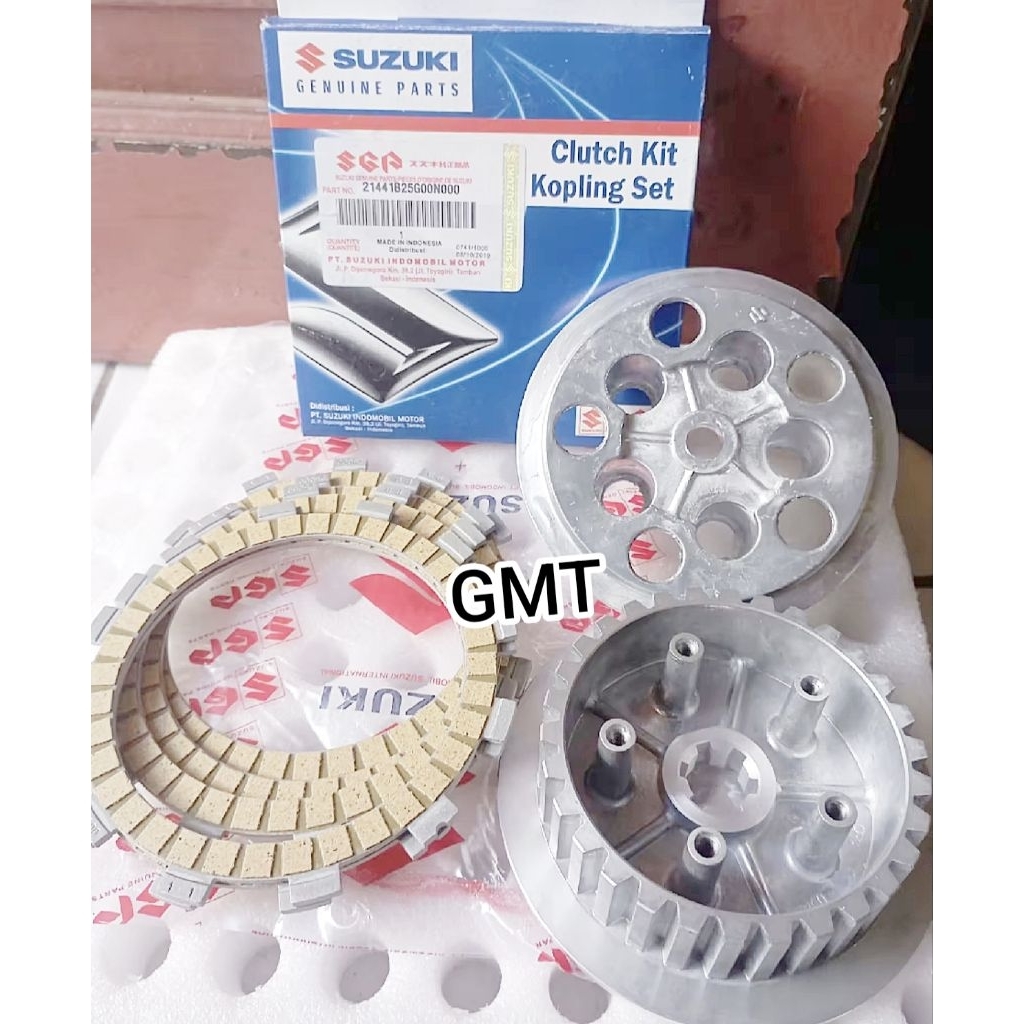 PAKET PLAT PELAT KAMPAS KOPLING + LAWAN KAKI 5 + KAKI 5 KOPLING SUZUKI SATRIA FU 150 OLD SATRIA FU15
