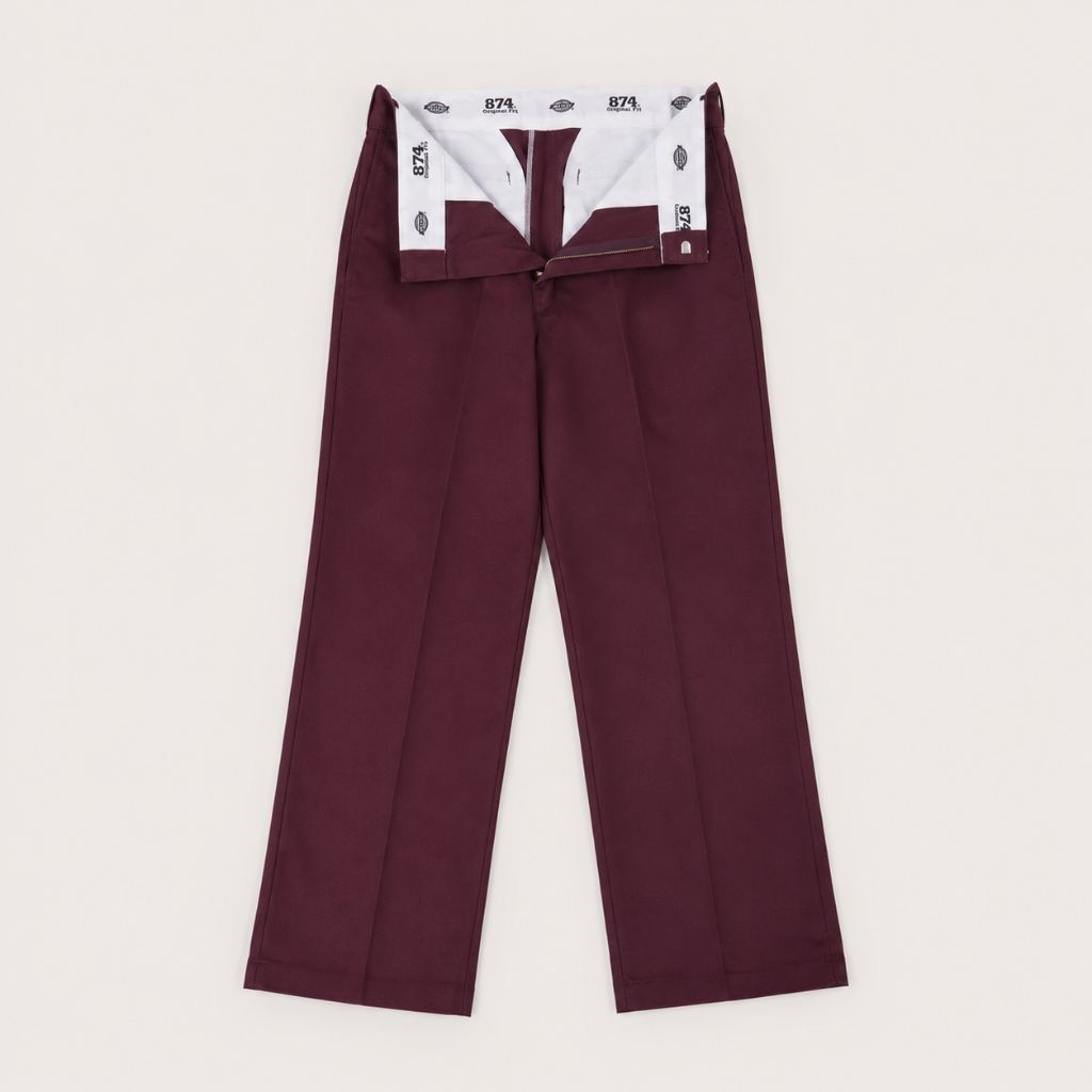 Dickies 874 Original Fit Maroon Celana Kerja - Preloved Grade A Size 32 - Second Original