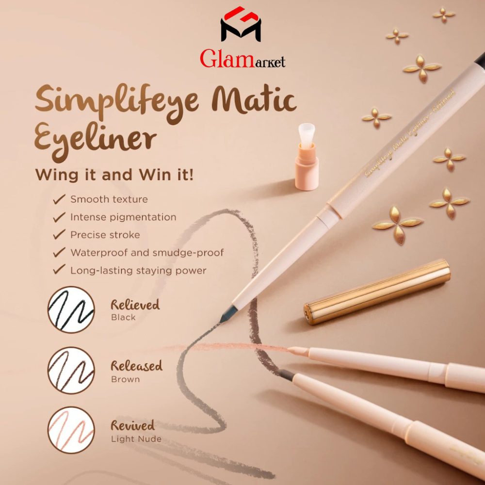 GLAM - MUAQ Simplifeye Matic Eyeliner - Eyeliner Waterproof