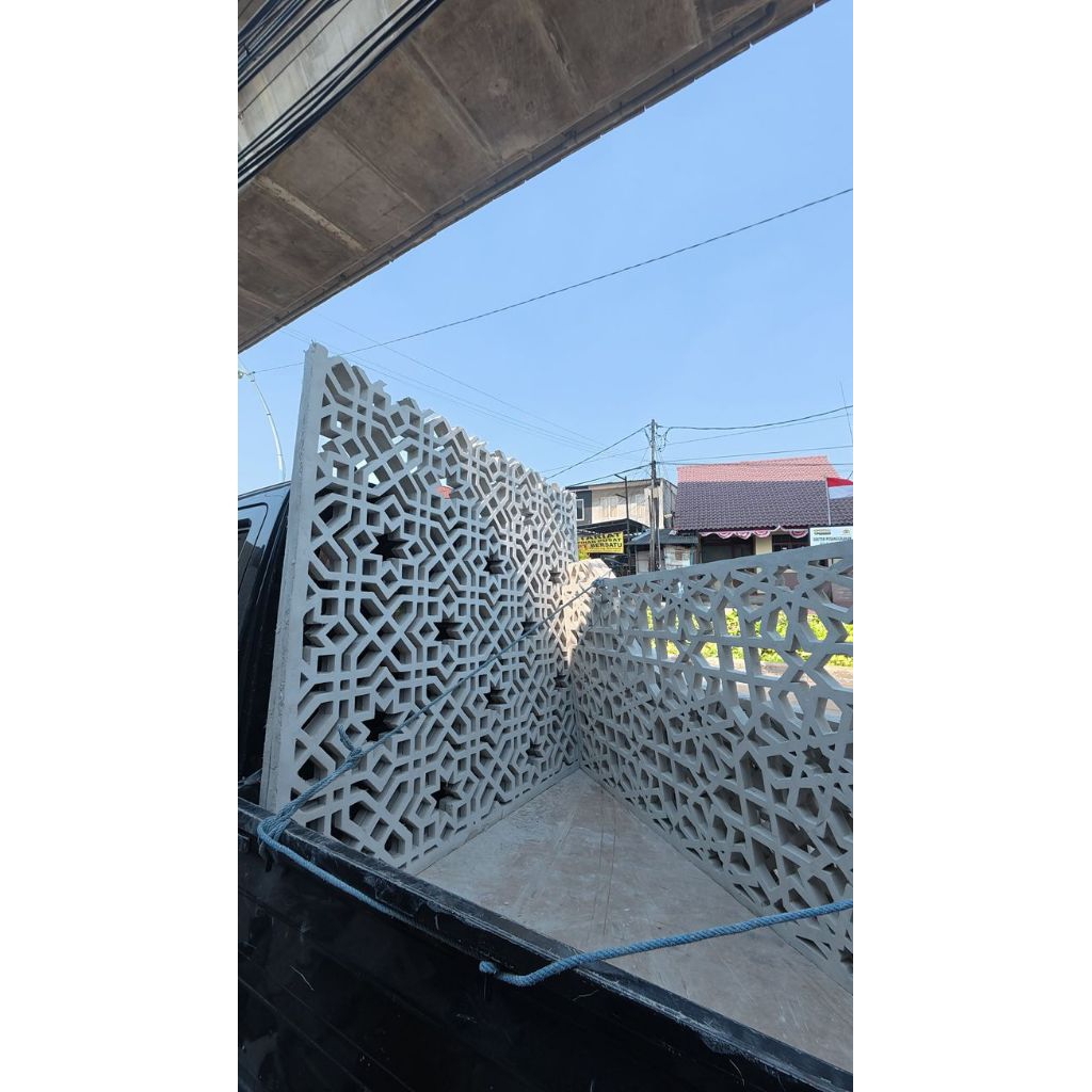 Krawangan GRC Mihrab Mushola Minimalis Motif Islami Per Meter