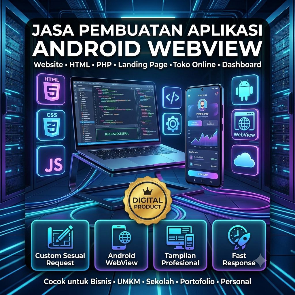 Jasa Pembuatan Aplikasi Android WebView | Source Code