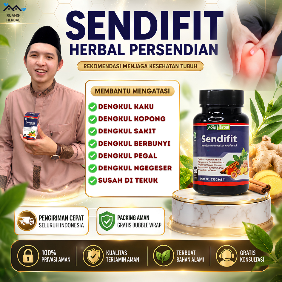 Sendifit Obat Herbal Atasi Dengkul Kaku, Dengkul Kopong, Dengkul Sakit, Dengkul Berbunyi, Dengkul Pe
